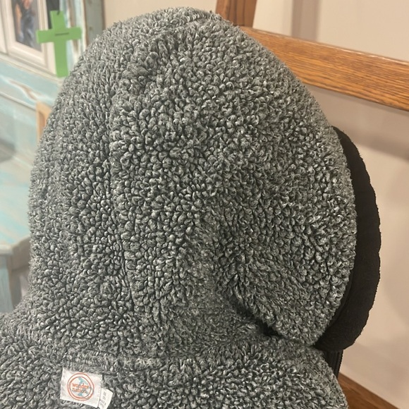 Boys Wonder Nation Grey and Black Zip-up Hoodie - Picture 11 of 11